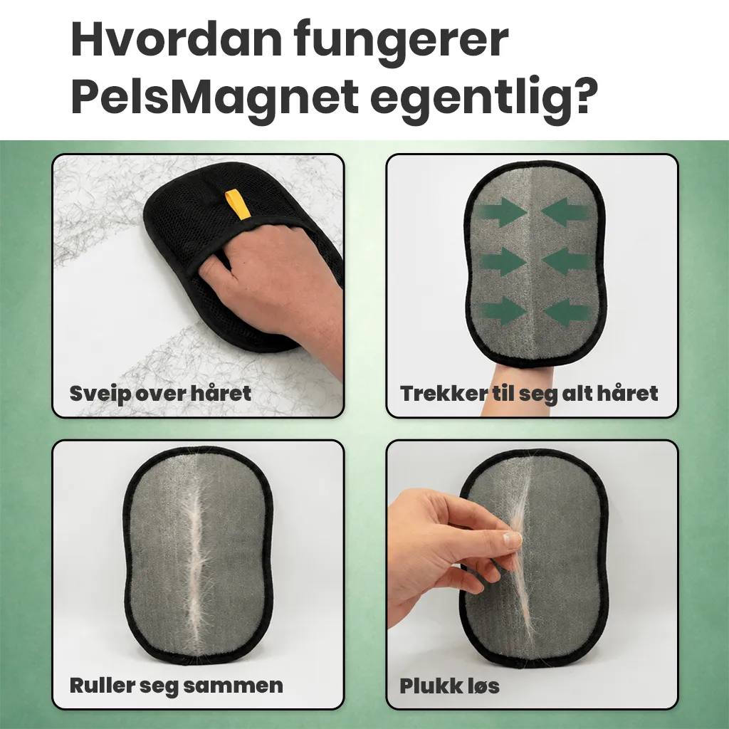 PelsMagnet™ - Hårfritt på ett sveip